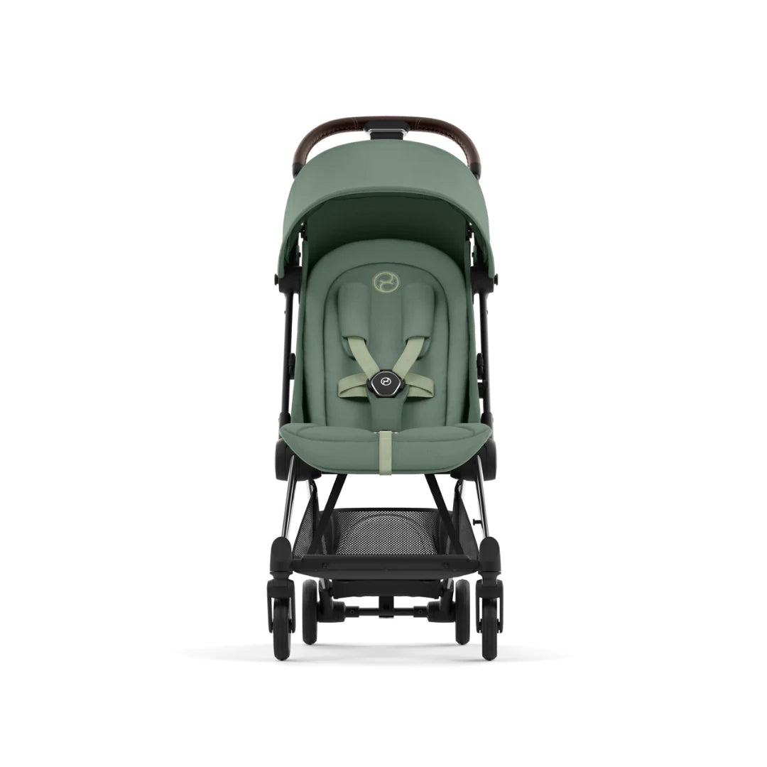 Cybex Coya Platinum Compact Stroller - Leaf Green on Chrome