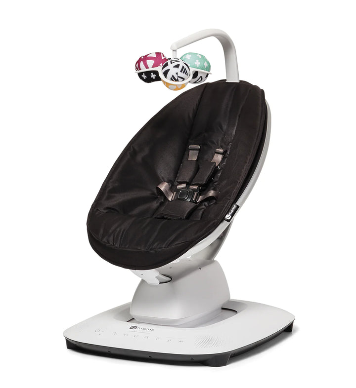 4moms MamaRoo 5.0 | 5 Multi-Motion Baby Swing | Classic Black