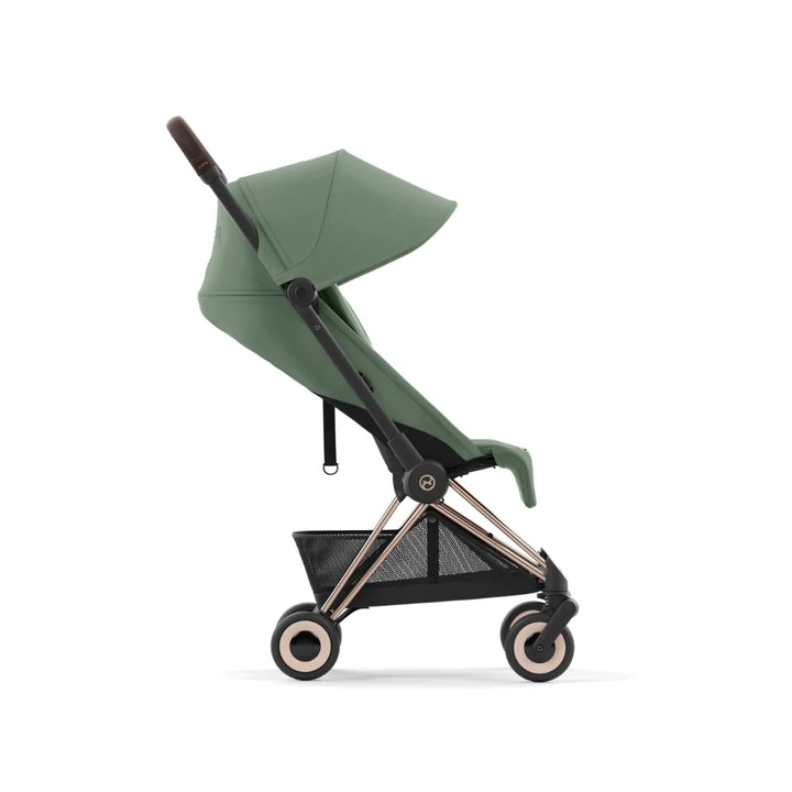 Cybex Coya Platinum Compact Stroller - Leaf Green on Rose Gold