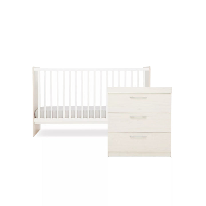 Cuddleco Freya 2 Piece Nursery Furniture Set - Coastal White