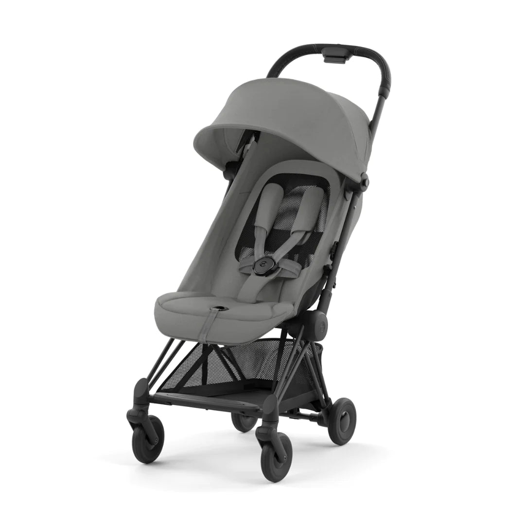 Cybex Coya Platinum Compact Stroller - Mirage Grey on Matt Black