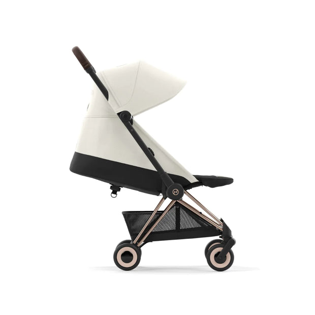 Cybex Coya Platinum Compact Stroller - Off White on Rose Gold