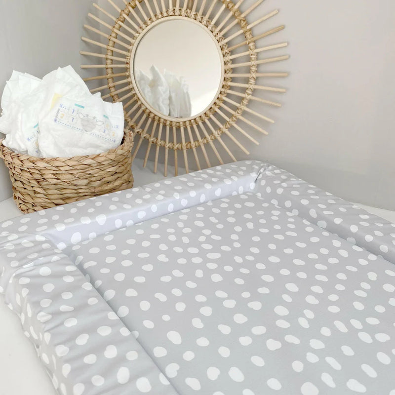 Bobbin & Bumble Standard Changing Mat – Grey Spots Print