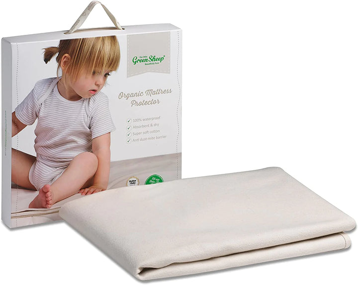 The Little Green Sheep Organic Cot Mattress Protector | 60x120cm