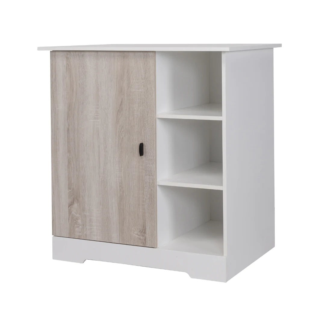 BabyStyle Verona 2 Piece Nursery Set - White/Ash COLLECTION ONLY