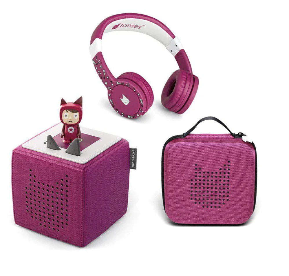 Tonies Starter Bundle, Purple, Headphones, Tonie Box, Character