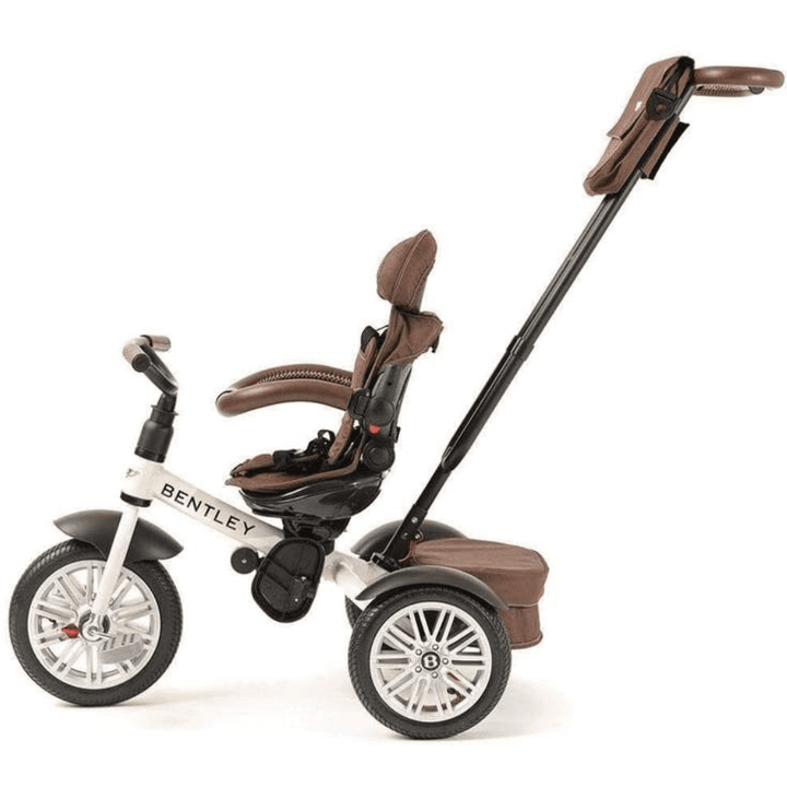 Bentley 6 in 1 Trike - Satin White / Brown