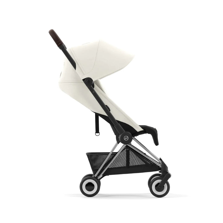 Cybex Coya Platinum Compact Stroller - Off White on Chrome