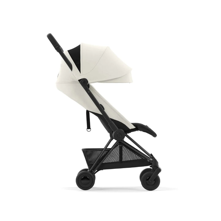 Cybex Coya Platinum Compact Stroller - Off White on Matt Black