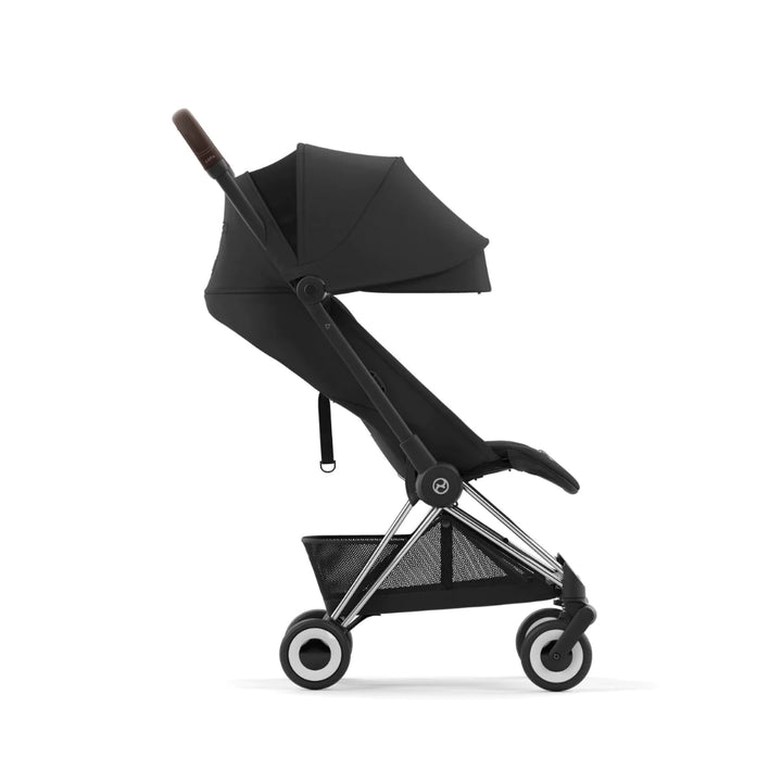 Cybex Coya Platinum Compact Stroller - Sepia Black on Chrome