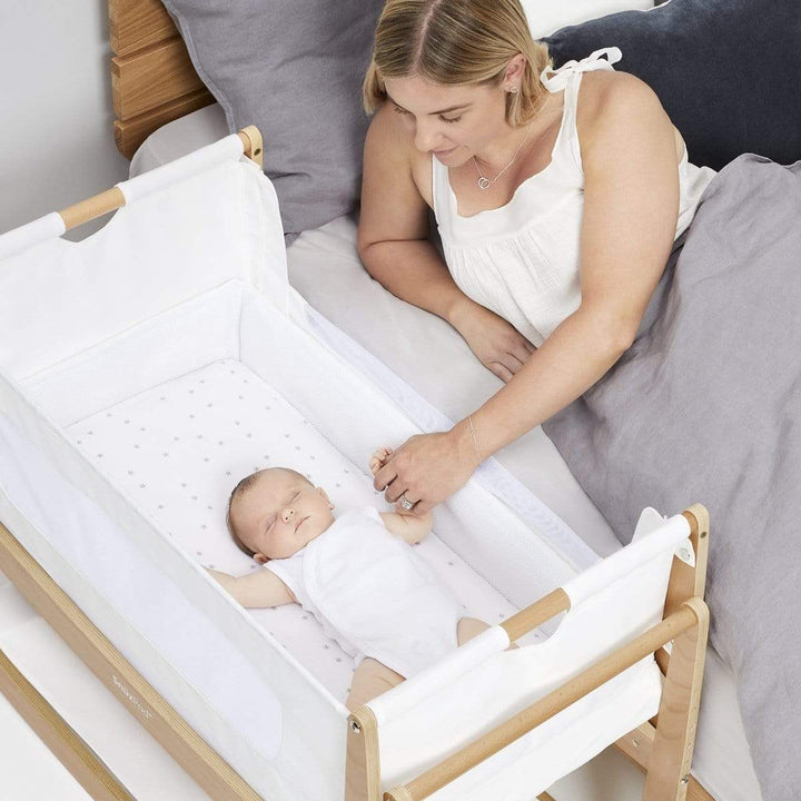 SnuzPod4 Bedside Crib - Natural