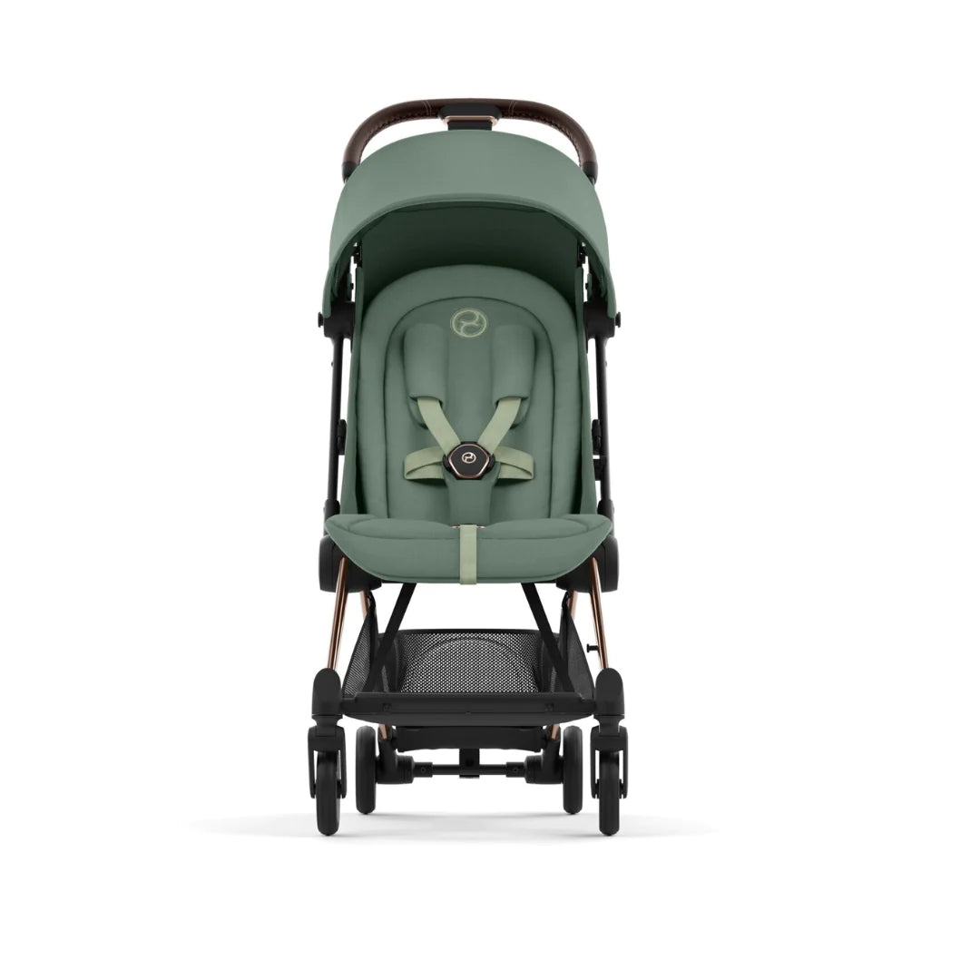 Cybex Coya Platinum Compact Stroller - Leaf Green on Rose Gold