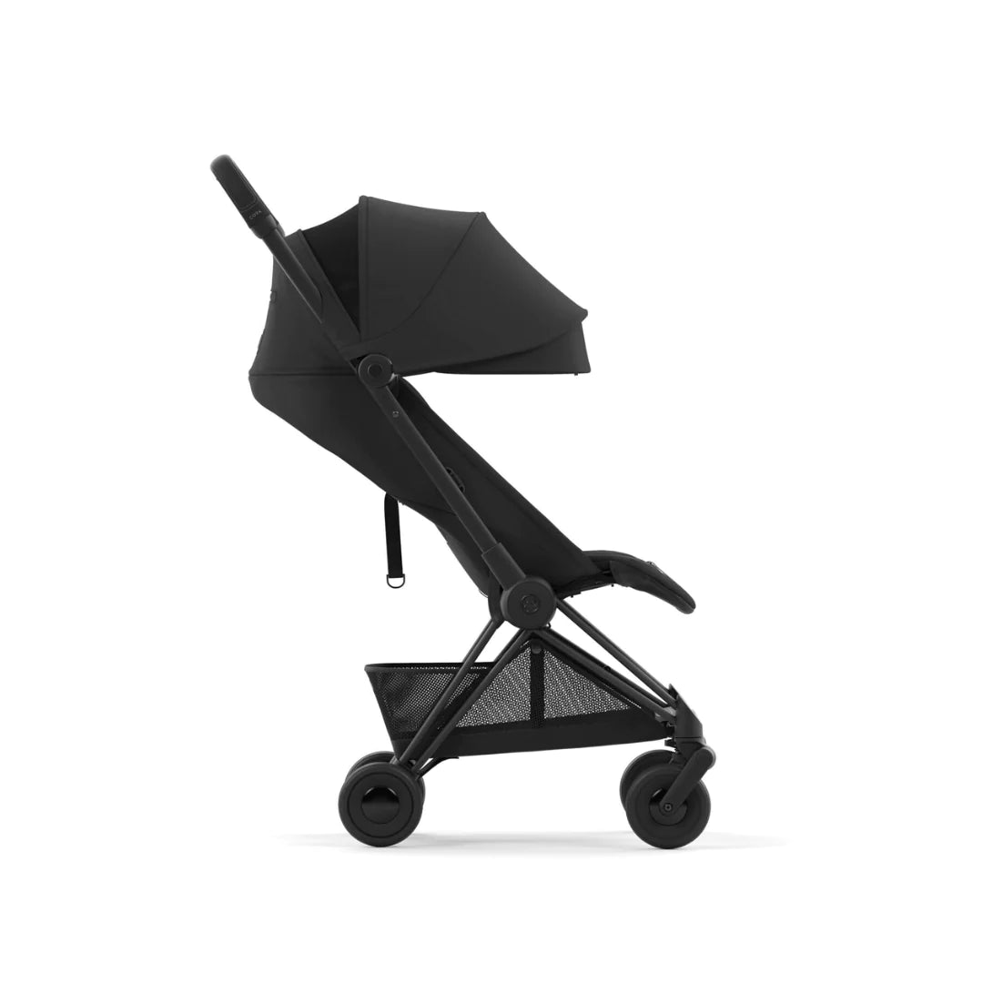 Cybex Coya Platinum Compact Stroller - Sepia Black on Matt Black