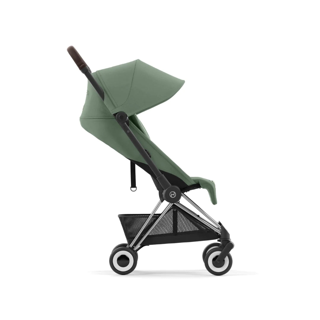 Cybex Coya Platinum Compact Stroller - Leaf Green on Chrome