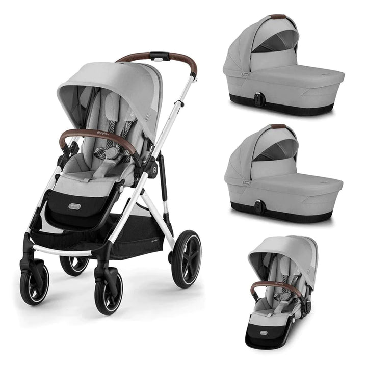 Cybex Gazelle Twin Pushchair - Lava Grey/Silver (2023)