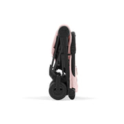 Cybex Coya Platinum Compact Stroller - Peach Pink on Matt Black