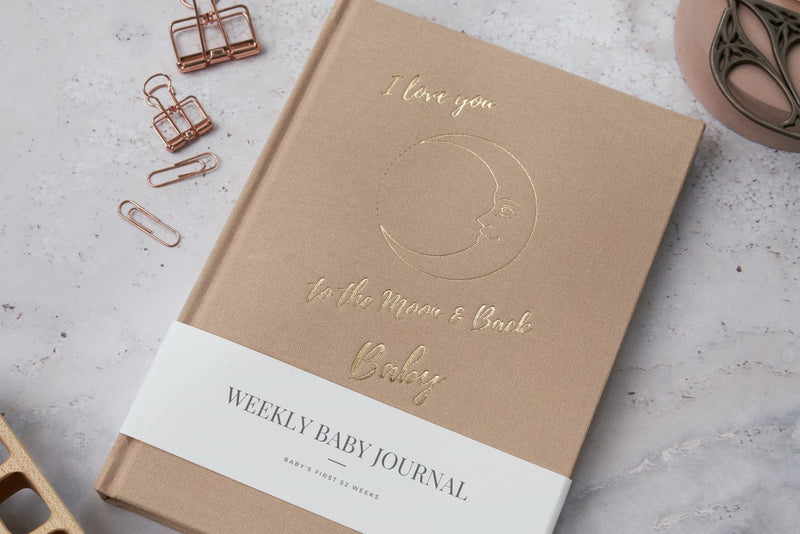 Love You to the Moon and Back Baby Book - Sand