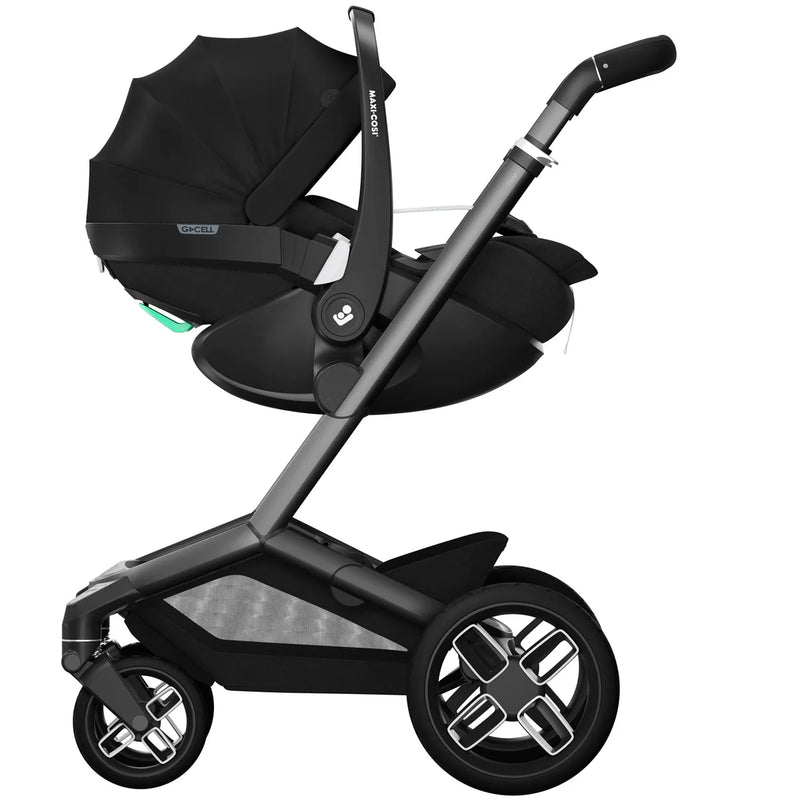Maxi-Cosi Fame 10 Piece Premium Family 360 Pro Travel System - Twillic Black
