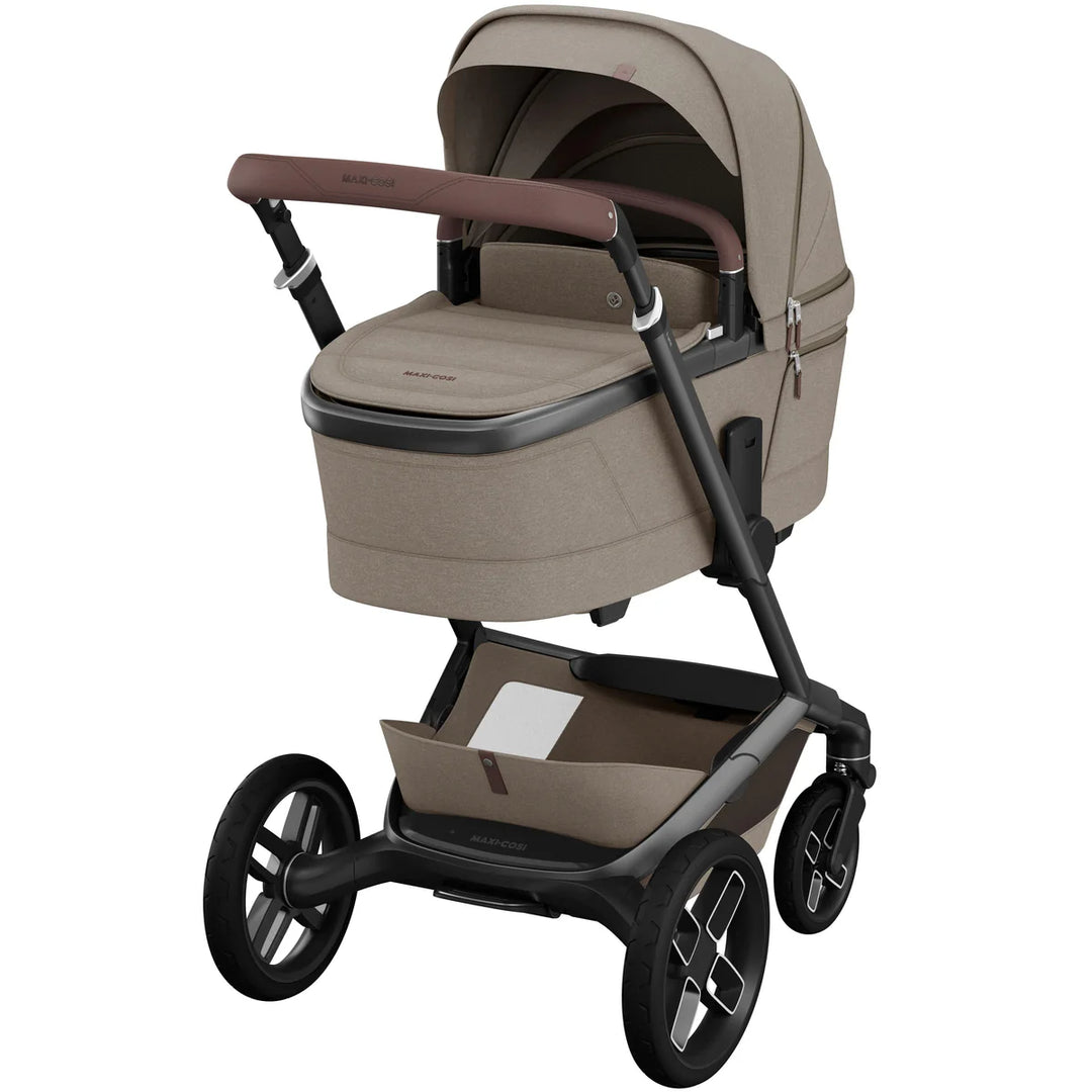 Maxi-Cosi Fame 9 Piece Complete Travel System - Twillic Truffle/Black Wheels