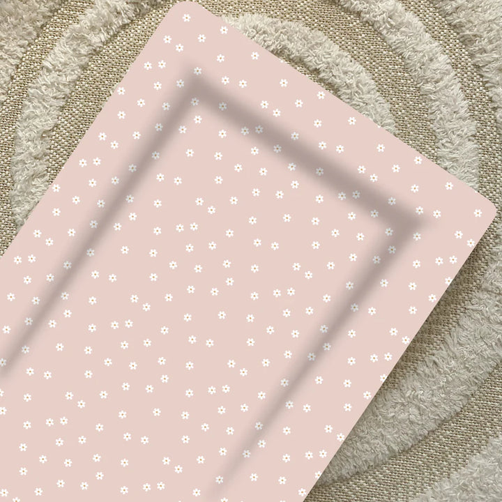Bobbin & Bumble Standard Changing Mat – Pink Daisy Print
