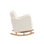 Bebe & Beyond Soother Nursing Chair + Stool – Boucle Collection Off White