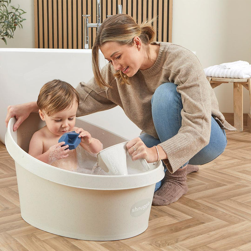 Shnuggle Baby Bath Eco Range Bundle - Cookies & Cream