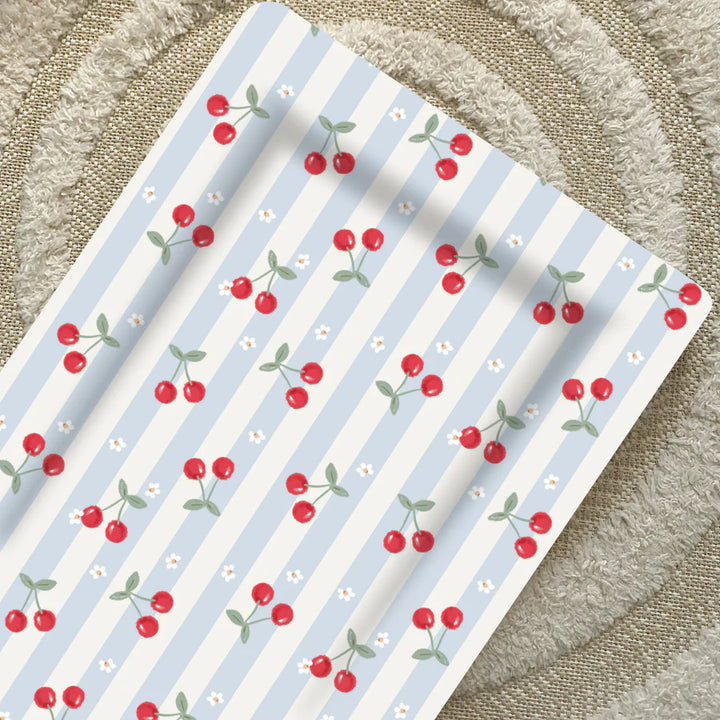 Bobbin & Bumble Standard Changing Mat - Cherry Stripe