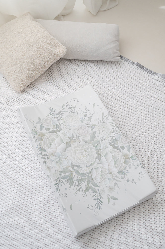 Gilded Bird White Roses Wedge Mat