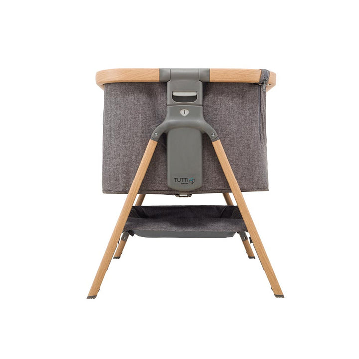 Tutti Bambini CoZee® Bedside Crib - Oak and Charcoal