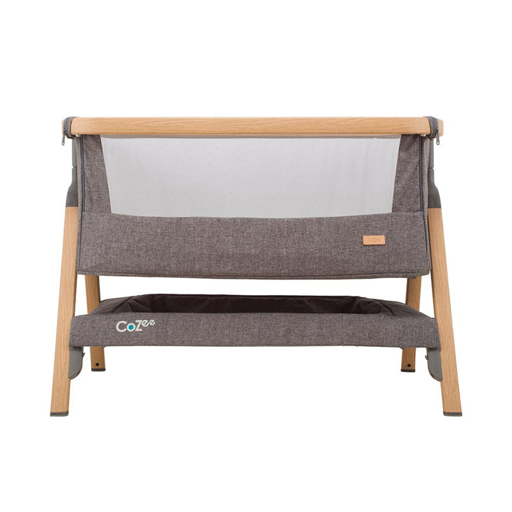 Tutti Bambini CoZee® Bedside Crib - Oak and Charcoal