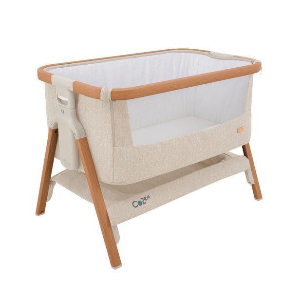 Tutti Bambini CoZee® Bedside Crib - Scandinavian Walnut/Ecru