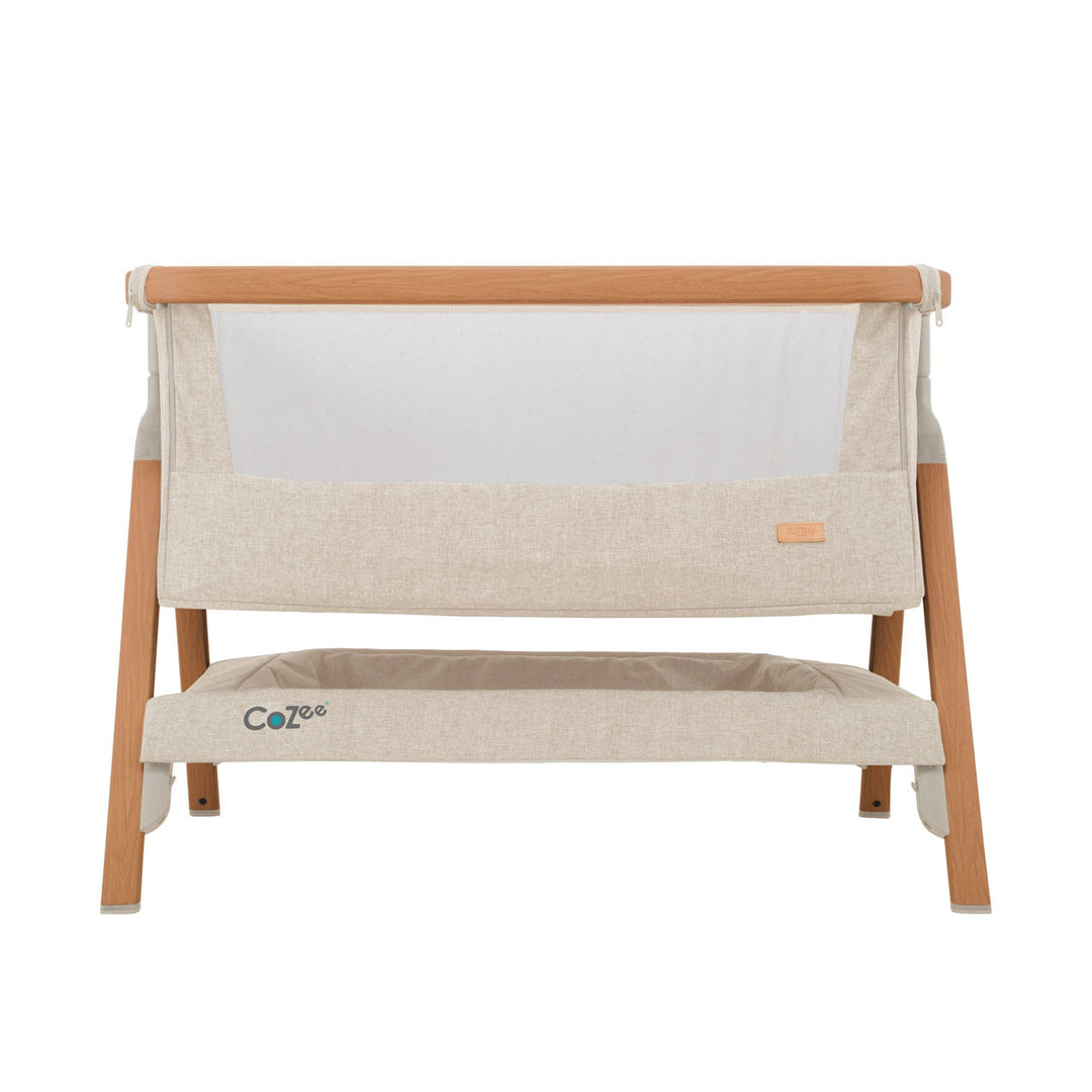 Tutti Bambini CoZee® Bedside Crib - Scandinavian Walnut/Ecru