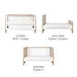 Tutti Bambini Modena Cot Bed - Oak/White