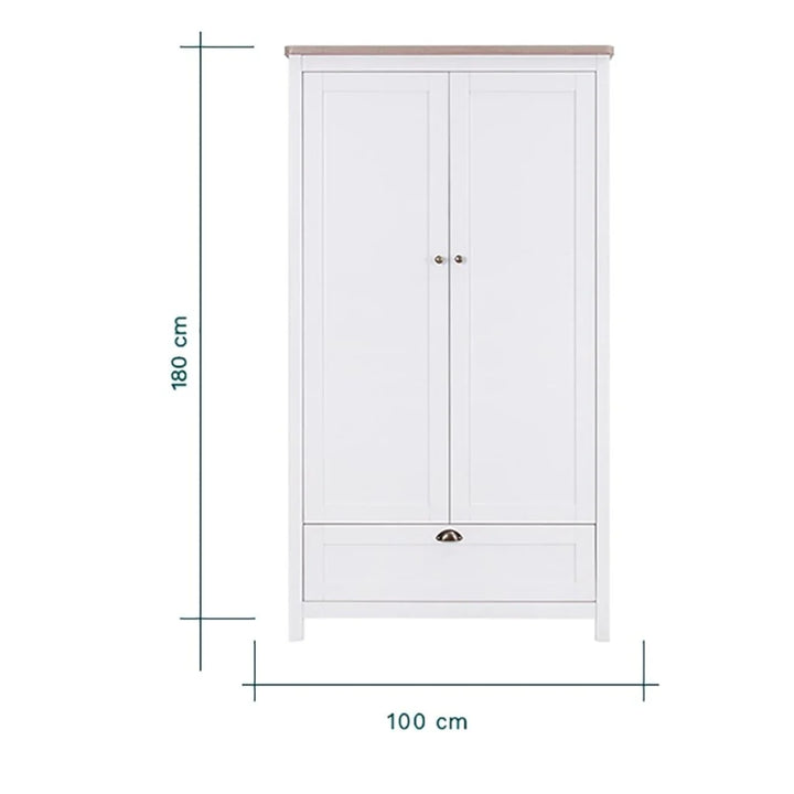 Tutti Bambini Verona Wardrobe – White/Oak