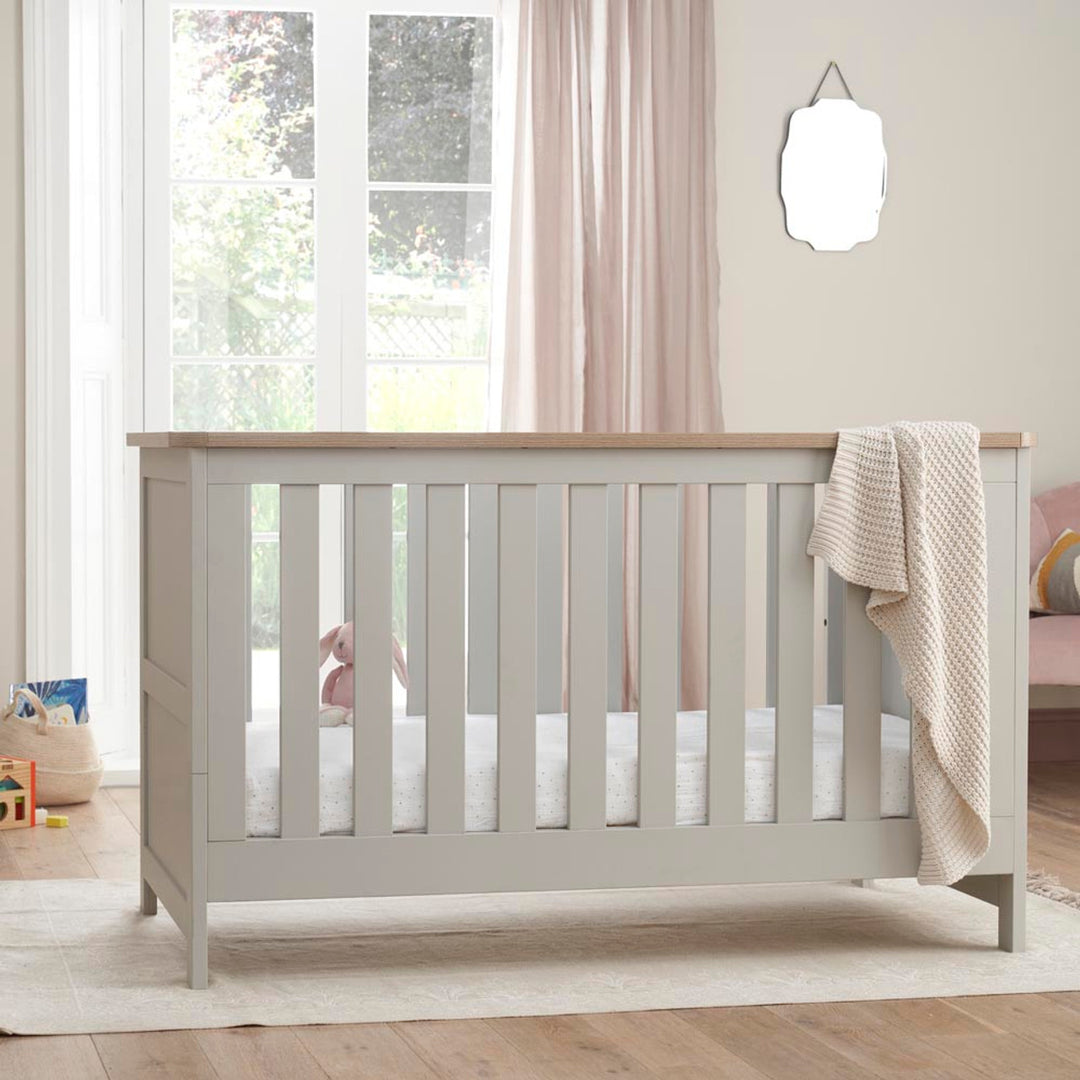 Tutti Bambini Verona Cot Bed - Dove Grey/Oak