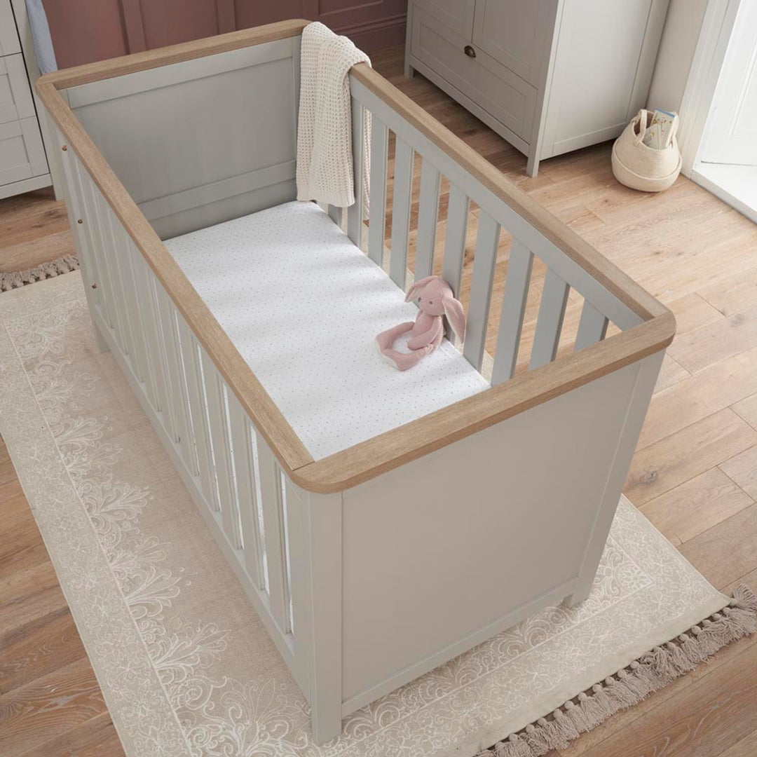 Tutti Bambini Verona Cot Bed - White/Oak