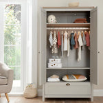 Tutti Bambini Verona Wardrobe – Grey/Oak