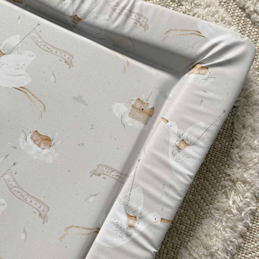 Bobbin & Bumble Standard Changing Mat - Welcome Baby Unisex Print