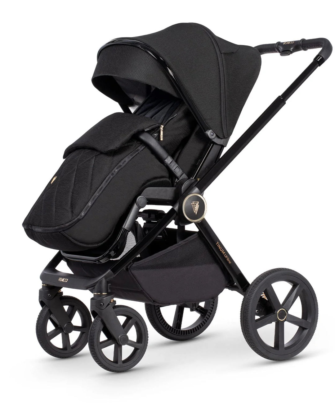 Venicci Tinum Upline Pushchair + Accessories - All Black