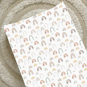 Bobbin & Bumble Anti-Roll Wedge Changing Mat – Abstract Rainbow