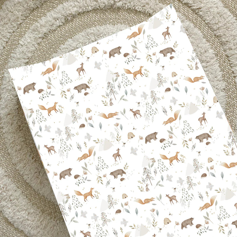 Bobbin & Bumble Anti-Roll Wedge Changing Mat – Woodland Animals