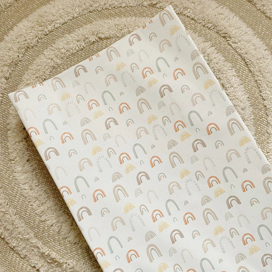 Bobbin & Bumble Anti-Roll Wedge Changing Mat – Abstract Rainbow
