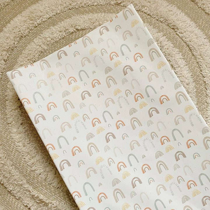 Bobbin & Bumble Anti-Roll Wedge Changing Mat – Abstract Rainbow