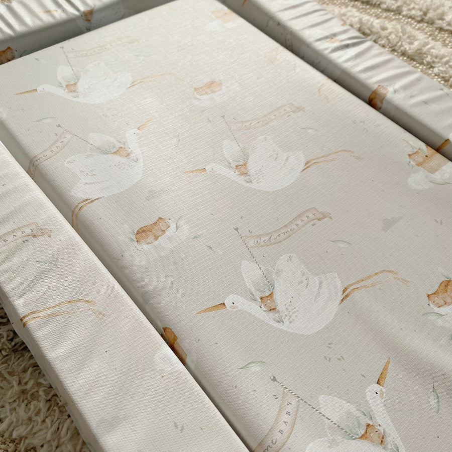Bobbin & Bumble Standard Changing Mat - Welcome Baby Unisex Print