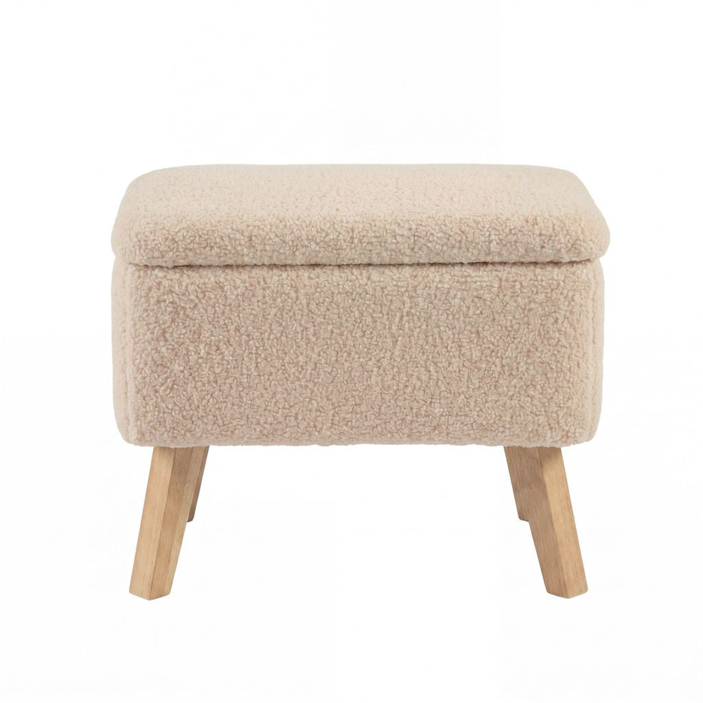 Bebe & Beyond Soother Nursing Chair + Stool – Boucle Collection Oat