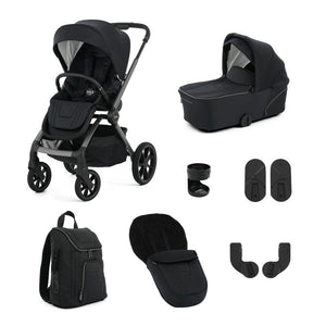 Oyster Vee Stroller Bundle - Liquorice