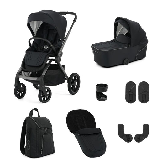 Oyster Vee Stroller Bundle - Liquorice