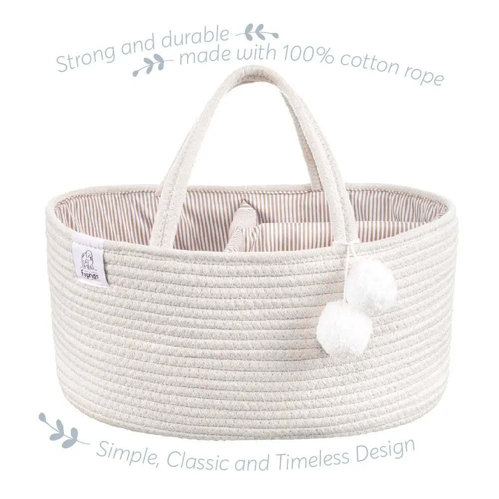 Cotton Rope Caddy - Off white