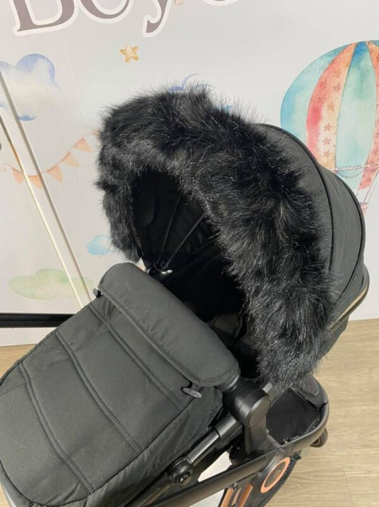 Universal Hood Fur - Black