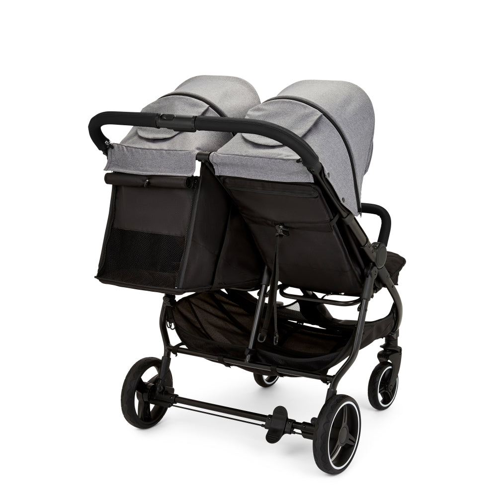 Ickle Bubba Venus Prime Twin Double Stroller Including Carrycot - Space Grey